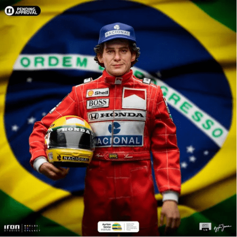 Estátua Ayrton Senna Legacy 1/4 Iron Studios - edição limitada 