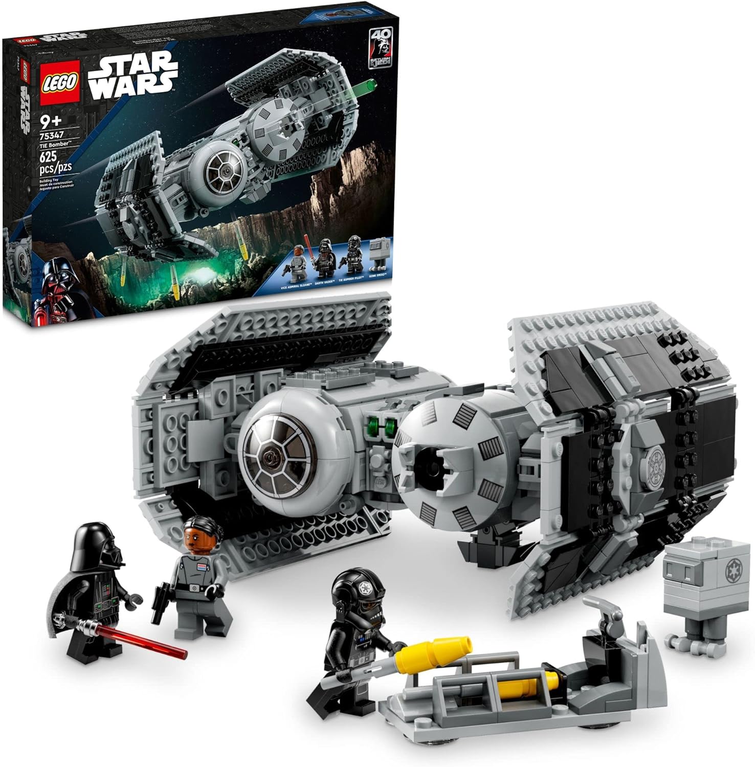 LEGO Star Wars Bombardeiro TIE 75347 (625 Peças)- Conjunto de Construção