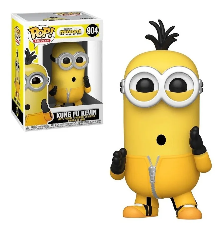 Boneco Kung Fu Kevin 904 Minions The Rise Of Gru Funko Pop