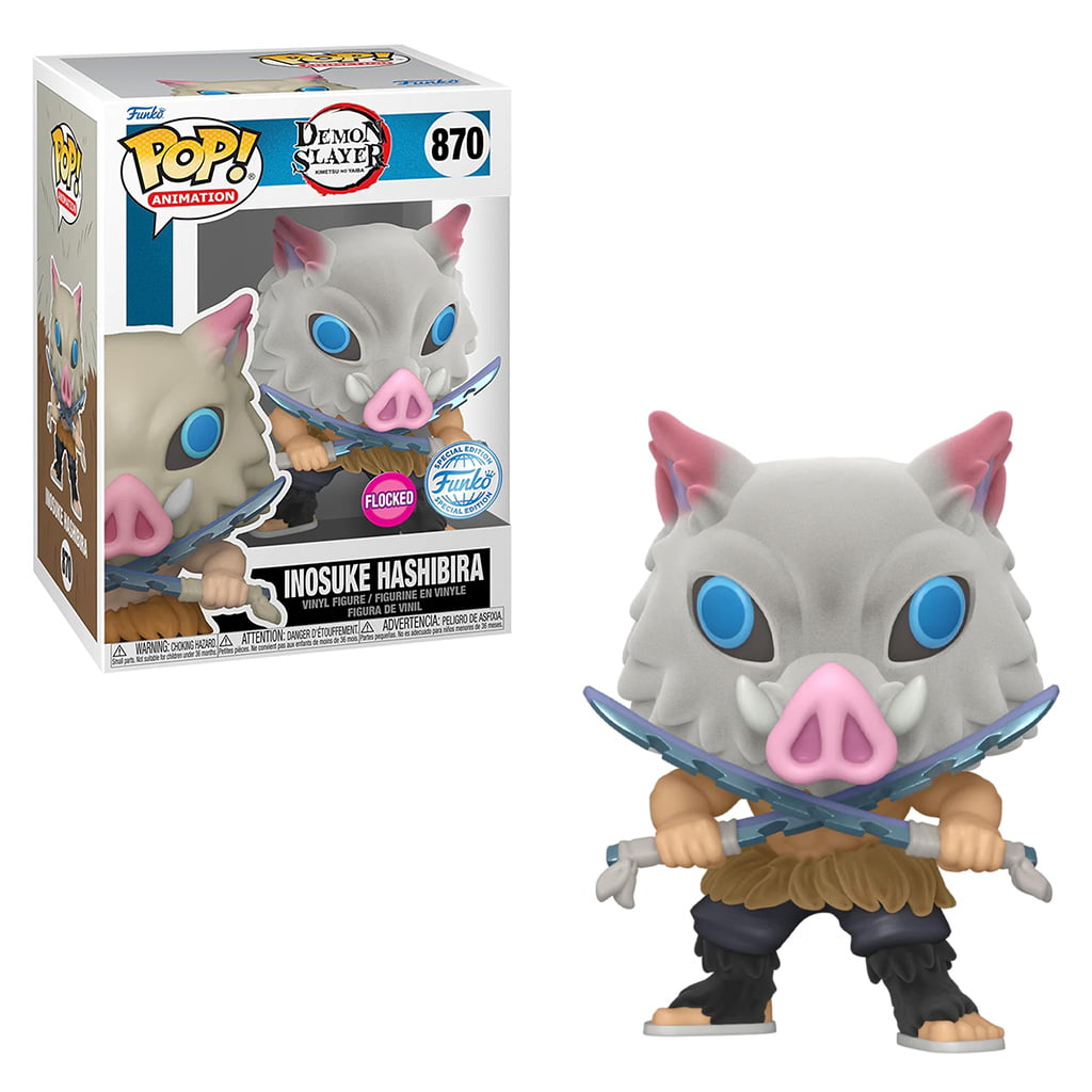 FUNKO POP ANIMATION DEMON SLAYER: KIMETSU NO YAIBA EXCLUSIVE - INOSUKE HASHIBIRA 870 (FLOCKED)