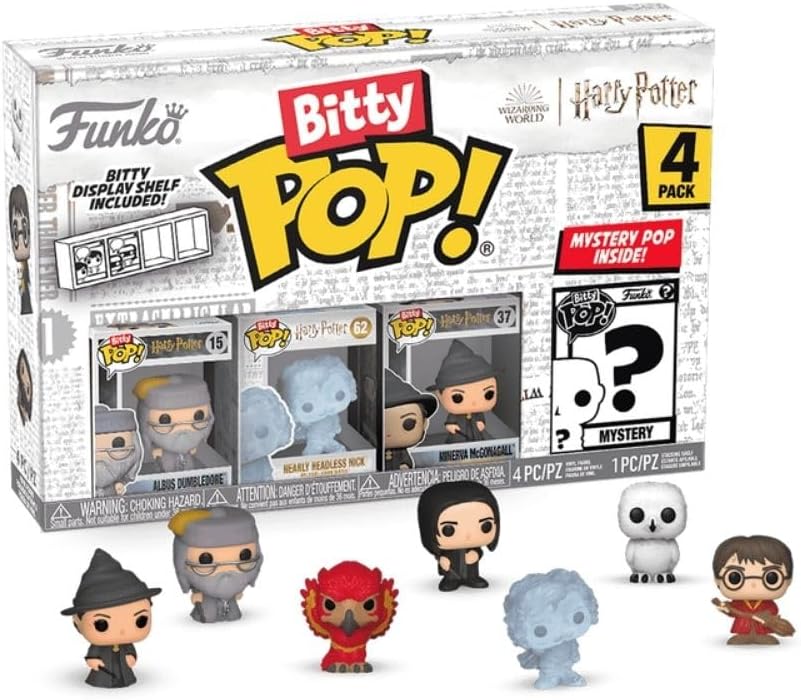 funko pop bitty - harry potter - DUMBLEDORE  & minerva & Nick quase sem Cabeça