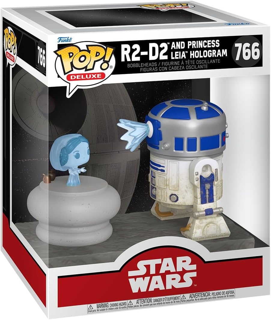  Funko Pop Deluxe: R2-D2 with Leia - Star Wars