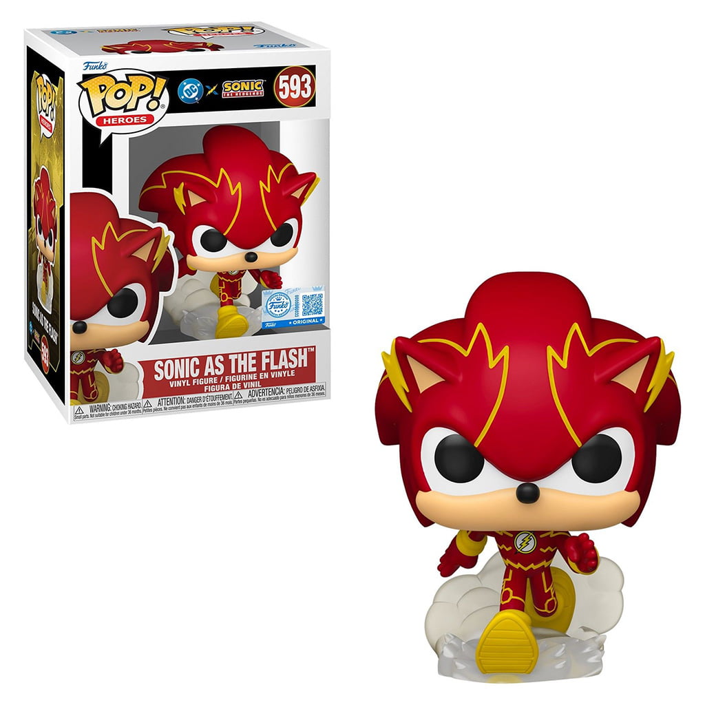 FUNKO POP HEROES DC X SONIC THE HEDGEHOG EXCLUSIVE - SONIC AS THE FLASH 593