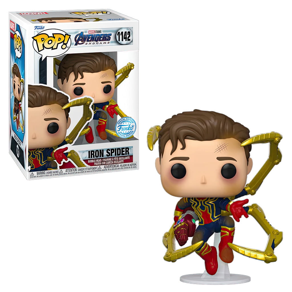 FUNKO POP MARVEL AVENGERS ENDGAME - IRON SPIDER 1142 ( EXCLUSIVE ) (SPIDER MAN) ( HOMEM ARANHA )