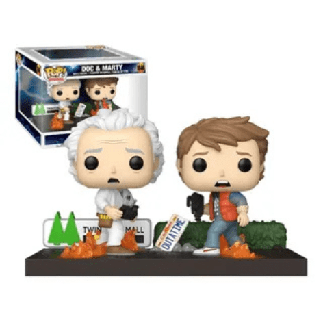 Funko Pop! Moment: De volta para o futuro - Doc & Marty ( back to the future)