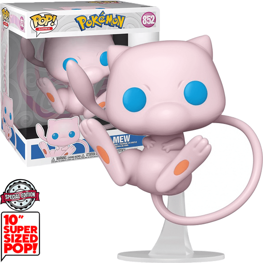 Funko Pop Pokemon  -  Mew 852  ( 10")