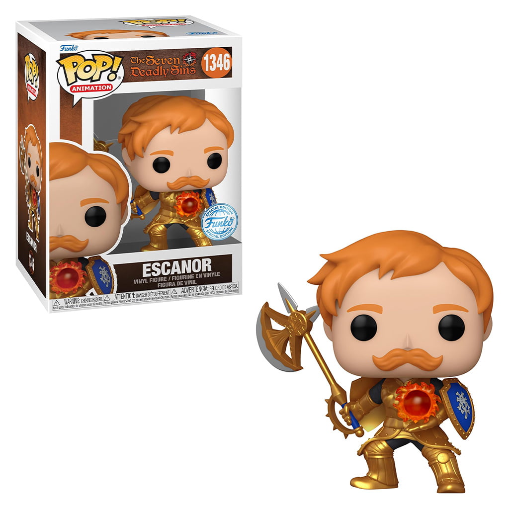 FUNKO POP SEVEN DEADLY SINS: NANATSU NO TAIZAI - ESCANOR 1346  (METALLIC) ( Sete Pecados Capitais )