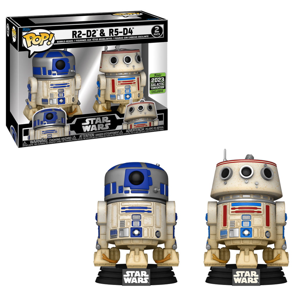 FUNKO POP STAR WARS GALACTIC CONVENTION 2023 - R2-D2 & R5-D4 2-PACK