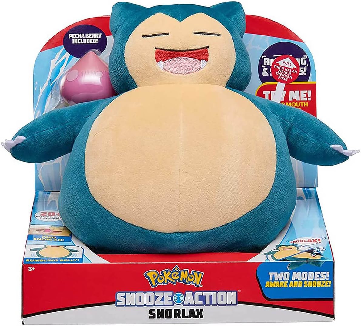  Pelúcia Snorlax com Som - POKEMON