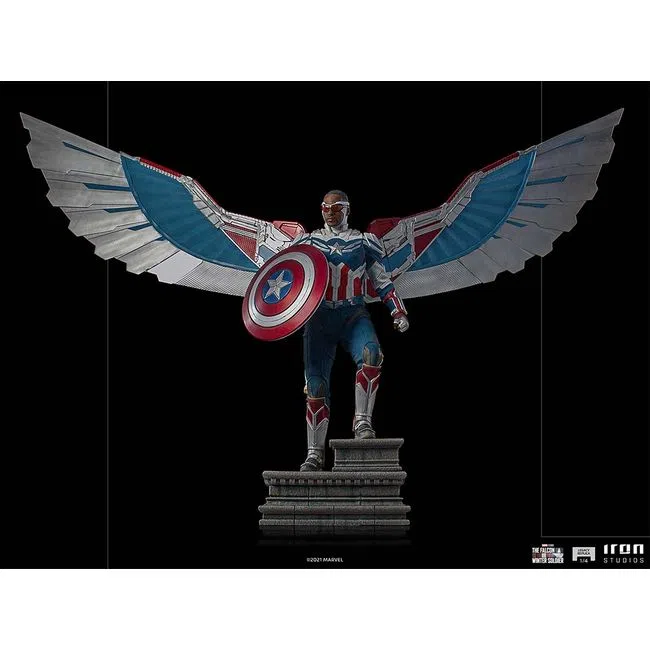 Estátua Captain America Sam Wilson (Complete) - The Falcon and the Winter Soldier - Legacy Replica 1/4 - Iron Studios