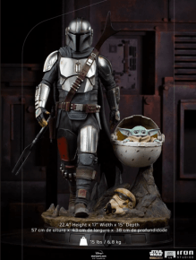 Iron Studios The Mandalorian and The Child Legacy Replica 1/4 - The Mandalorian