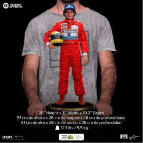 Estátua Ayrton Senna Legacy 1/4 Iron Studios - edição limitada 