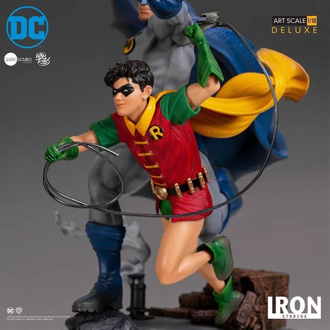 Estátua Batman & Robin Deluxe - DC Comics By Ivan Reis - Art Scale 1/10 - Iron Studios