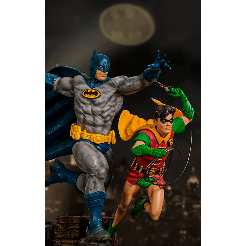 Estátua Batman & Robin Deluxe - DC Comics By Ivan Reis - Art Scale 1/10 - Iron Studios