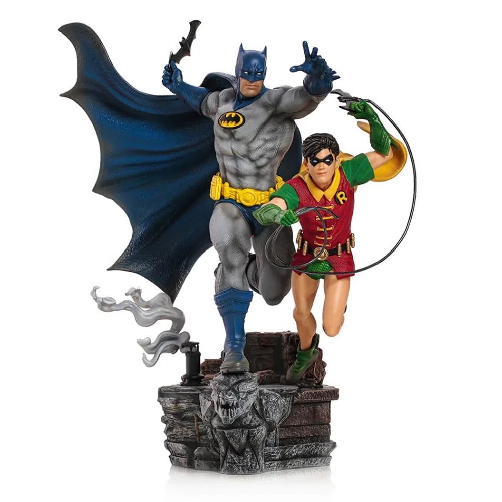 Estátua Batman & Robin Deluxe - DC Comics By Ivan Reis - Art Scale 1/10 - Iron Studios