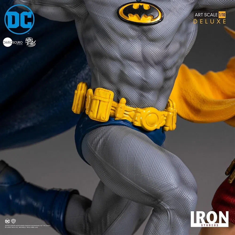 Estátua Batman & Robin Deluxe - DC Comics By Ivan Reis - Art Scale 1/10 - Iron Studios