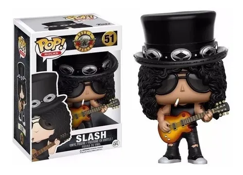 Colecionável Boneco Funko Pop! Guns N Roses Slash 51 + Nfe