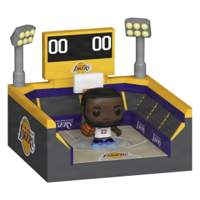 FUNKO BITTY POP TOWNS NBA - LEBRON JAMES AND BASKETBALL ARENA