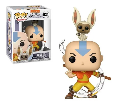 Funko Pop Avatar The Last Airbender Aang With Momo 534 Pop