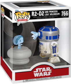  Funko Pop Deluxe: R2-D2 with Leia - Star Wars