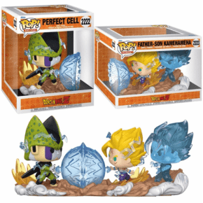 Funko Pop Dragon Ball Z Perfect Cell vs Father Son Kamehameha Conjunto