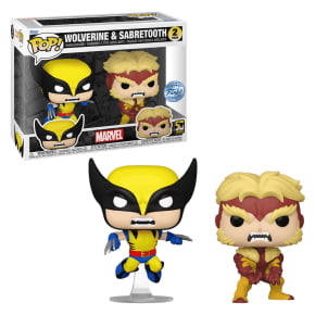 FUNKO POP MARVEL 50TH ANNIVERSARY X-MEN EXCLUSIVE - WOLVERINE & SABERTOOTH 2-PACK