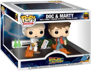 Funko Pop! Moment: De volta para o futuro - Doc & Marty ( back to the future)