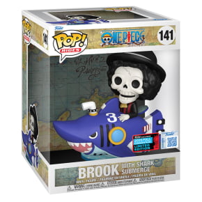  FUNKO POP RIDES ONE PIECE - BROOK WITH SHARK SUBMERGE 141