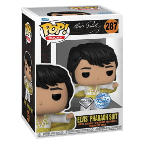 FUNKO POP ROCKS ELVIS PRESLEY DIAMOND COLLECTION EXCLUSIVE - ELVIS PHARAOH SUIT 287