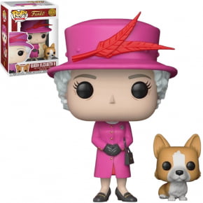 FUNKO POP ROYAL FAMILY - QUEEN ELIZABETH II WITH DOG 01