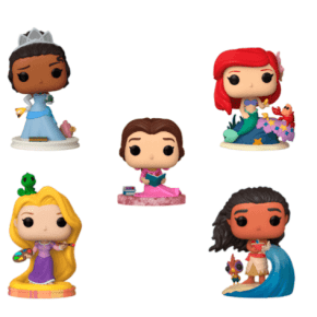 Kit 5 Bonecos Funko Pop! Disney Princesas