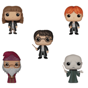 Kit 5 Bonecos Funko Pop! Harry Potter