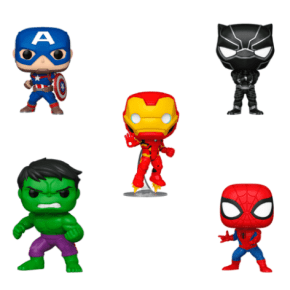 Kit 5 Bonecos Funko Pop! Marvel Vingadores