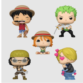 kit 5 bonecos funko pop! one piece